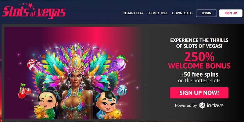 Slots of Vegas online casino — bonuses and games